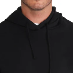 State and Liberty Solid Black Hoodie| Quarter Zips & Hoodies