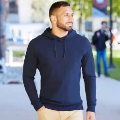 State and Liberty Solid Navy Hoodie| Quarter Zips & Hoodies