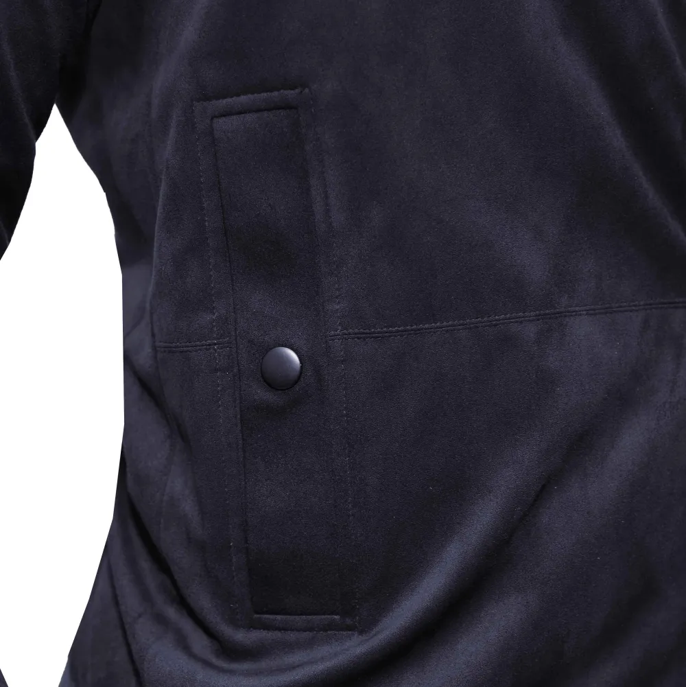 State and Liberty Suede Stretch Bomber - Navy| Coats & Jackets