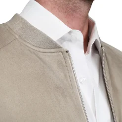 State and Liberty Suede Stretch Bomber - Tan| Coats & Jackets