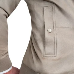 State and Liberty Suede Stretch Bomber - Tan| Coats & Jackets