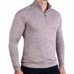 State and Liberty Tech Quarter Zip - Heathered Crimson| Quarter Zips & Hoodies
