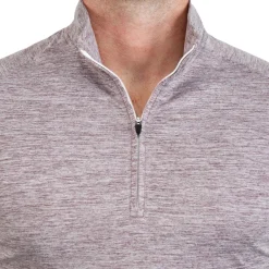 State and Liberty Tech Quarter Zip - Heathered Crimson| Quarter Zips & Hoodies