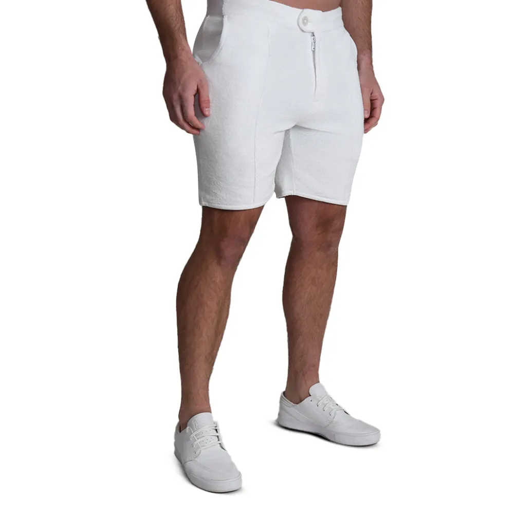 State and Liberty Terry Cloth Bungalow Shorts - White| Shorts