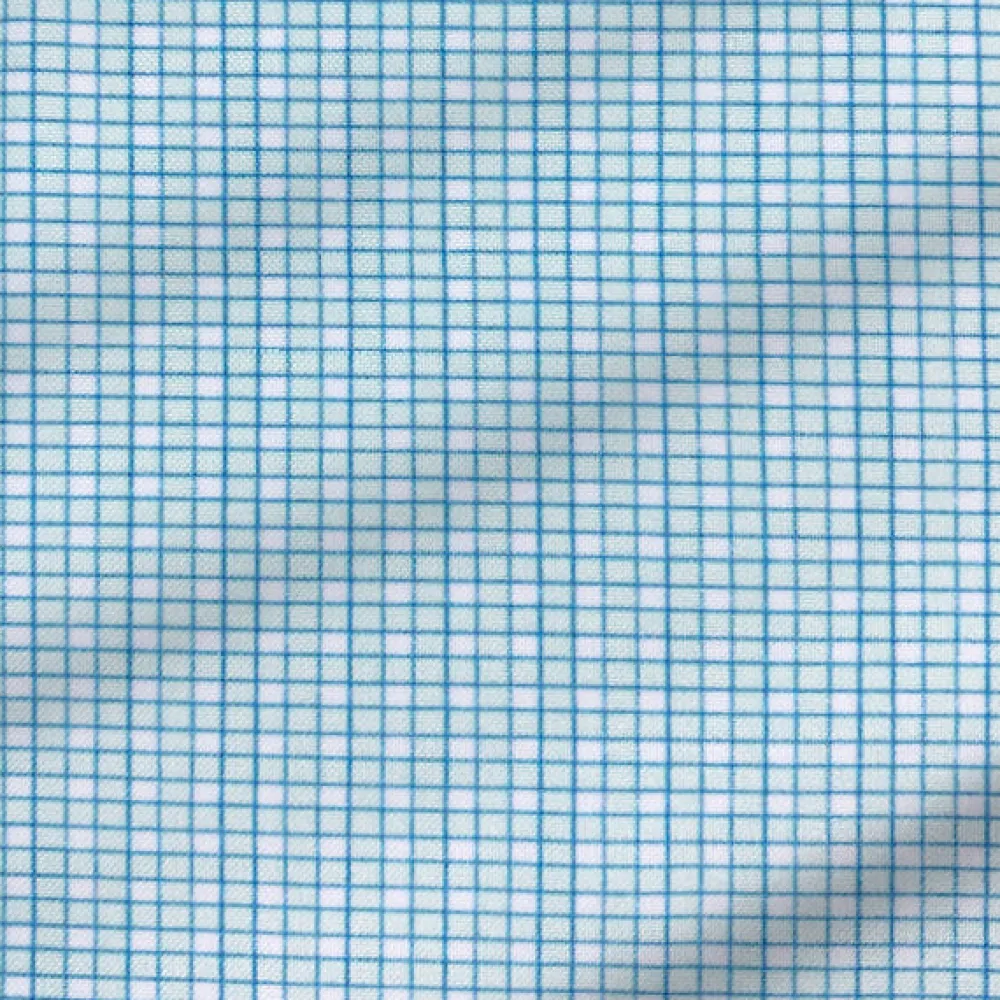 State and Liberty "The Atlas" Mint, Blue, & White Mini Check| Dress Shirts