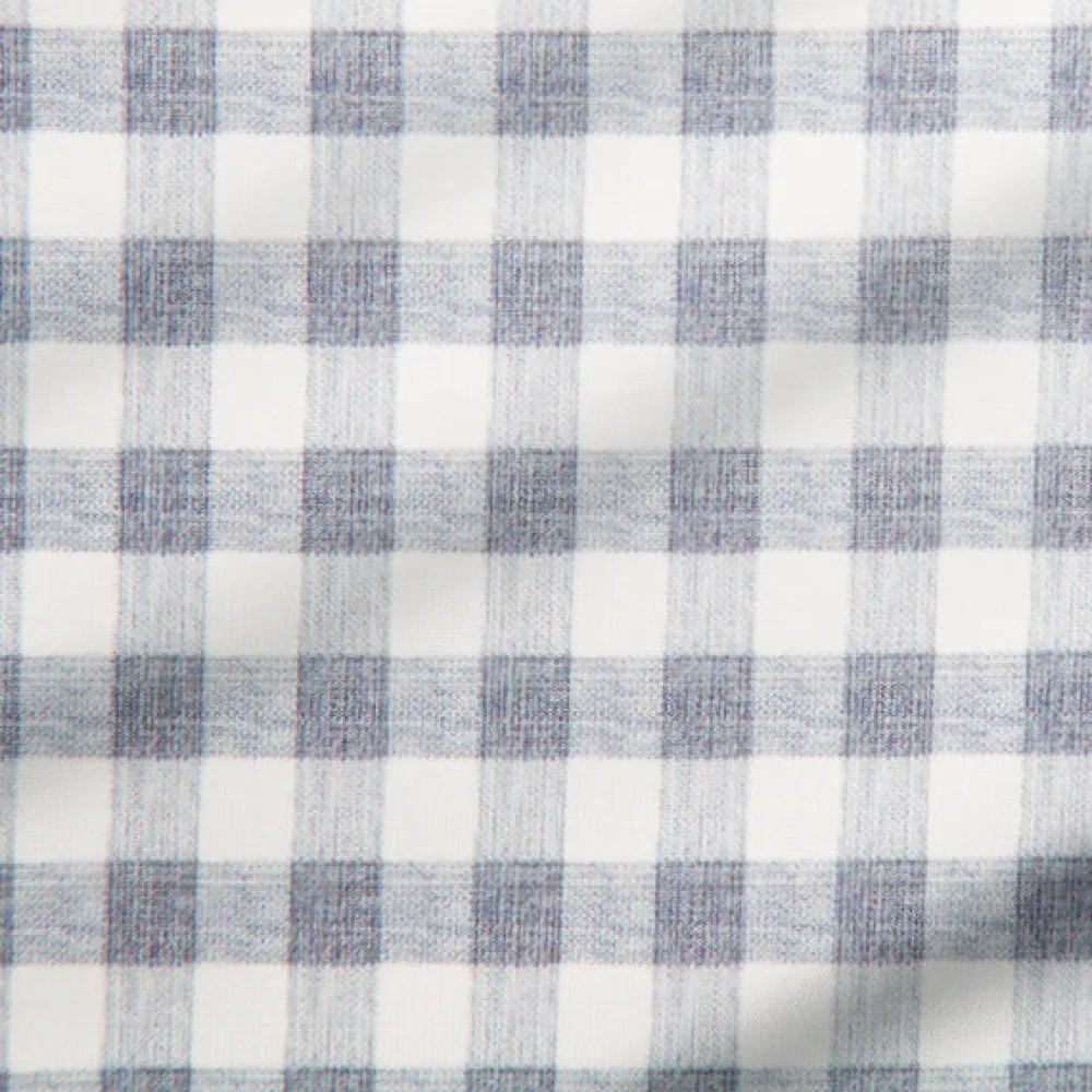 State and Liberty "The August" White & Grey Big Check Short Sleeve Button Down| T-shirts|Short Sleeve Button Downs