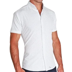 State and Liberty "The Axwell" Black Circle With Dots| T-shirts|Short Sleeve Button Downs