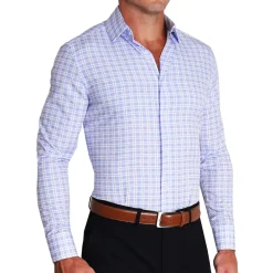 State and Liberty "The Baron" Purple and Blue Plaid| Dress Shirts