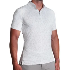 State and Liberty "The Beckett" White with Abstract Dots| Short Sleeve Button Downs|Polos