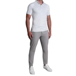 State and Liberty "The Beckett" White with Abstract Dots| Short Sleeve Button Downs|Polos