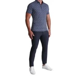 State and Liberty "The Camden" Navy & White Floral| Short Sleeve Button Downs|Polos