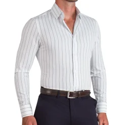 State and Liberty "The Cape" Wide Navy Stripe| Dress Shirts