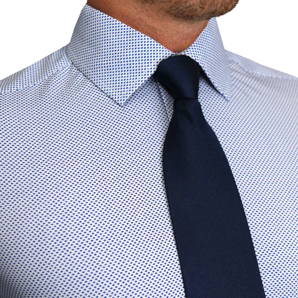 State and Liberty "The Charles" Navy Diamond Dress Shirt| Dress Shirts