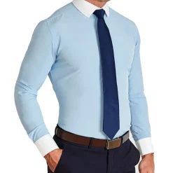 State and Liberty "The Clark" Light Blue with White Collar| Dress Shirts