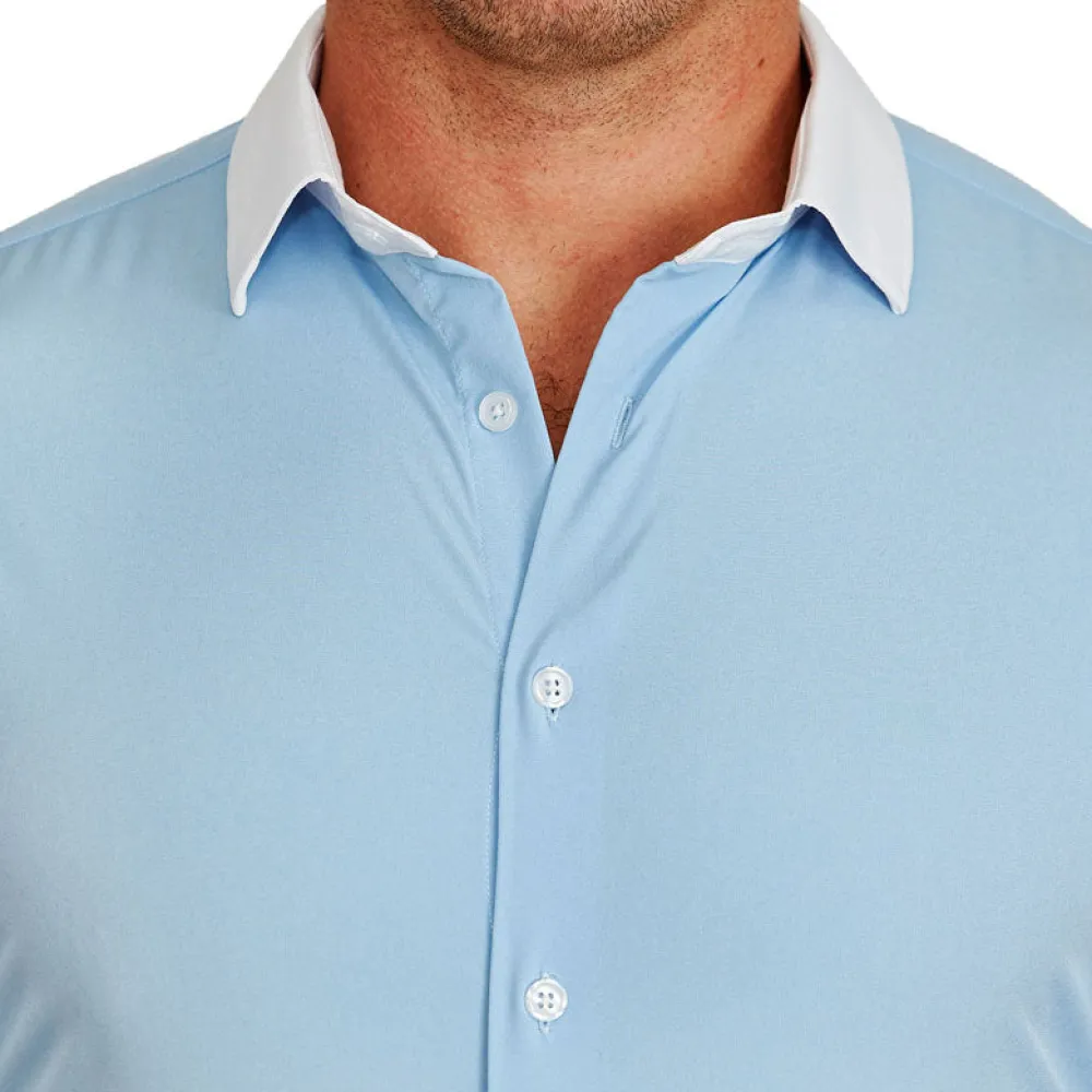 State and Liberty "The Clark" Light Blue with White Collar| Dress Shirts