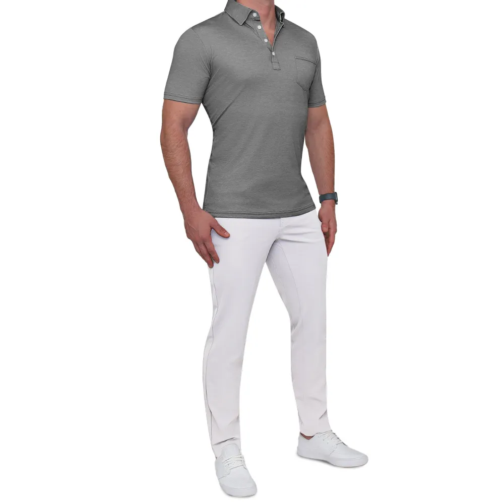 State and Liberty "The Conrad" Pique Polo| Short Sleeve Button Downs|Polos