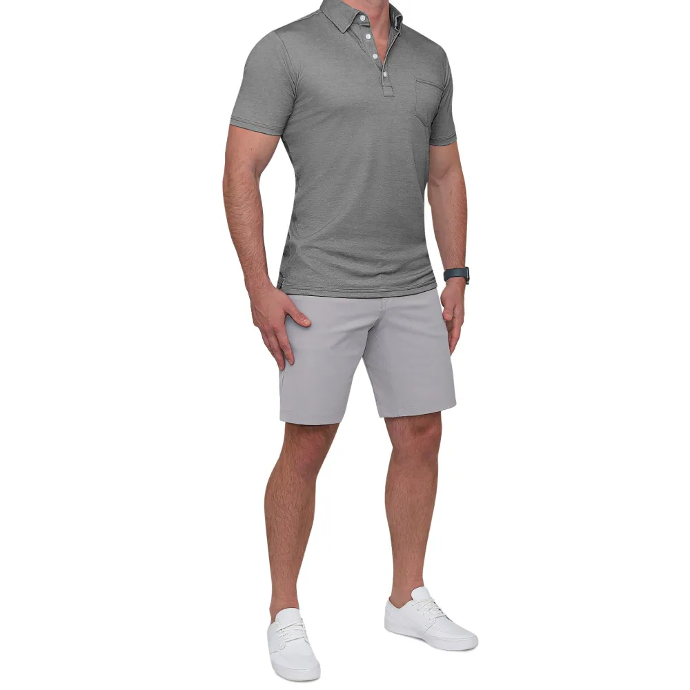 State and Liberty "The Conrad" Pique Polo| Short Sleeve Button Downs|Polos