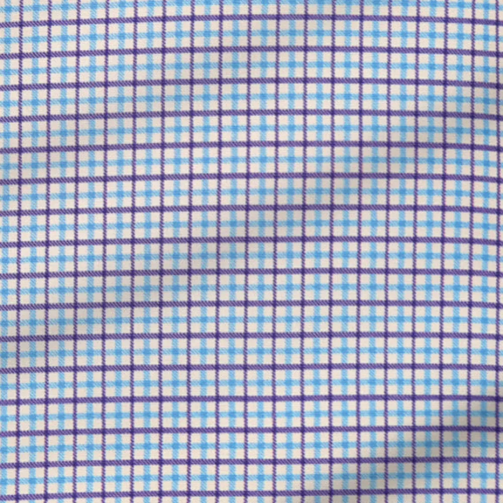 State and Liberty "The Dalton" Purple & Light Blue Windowpane| Dress Shirts