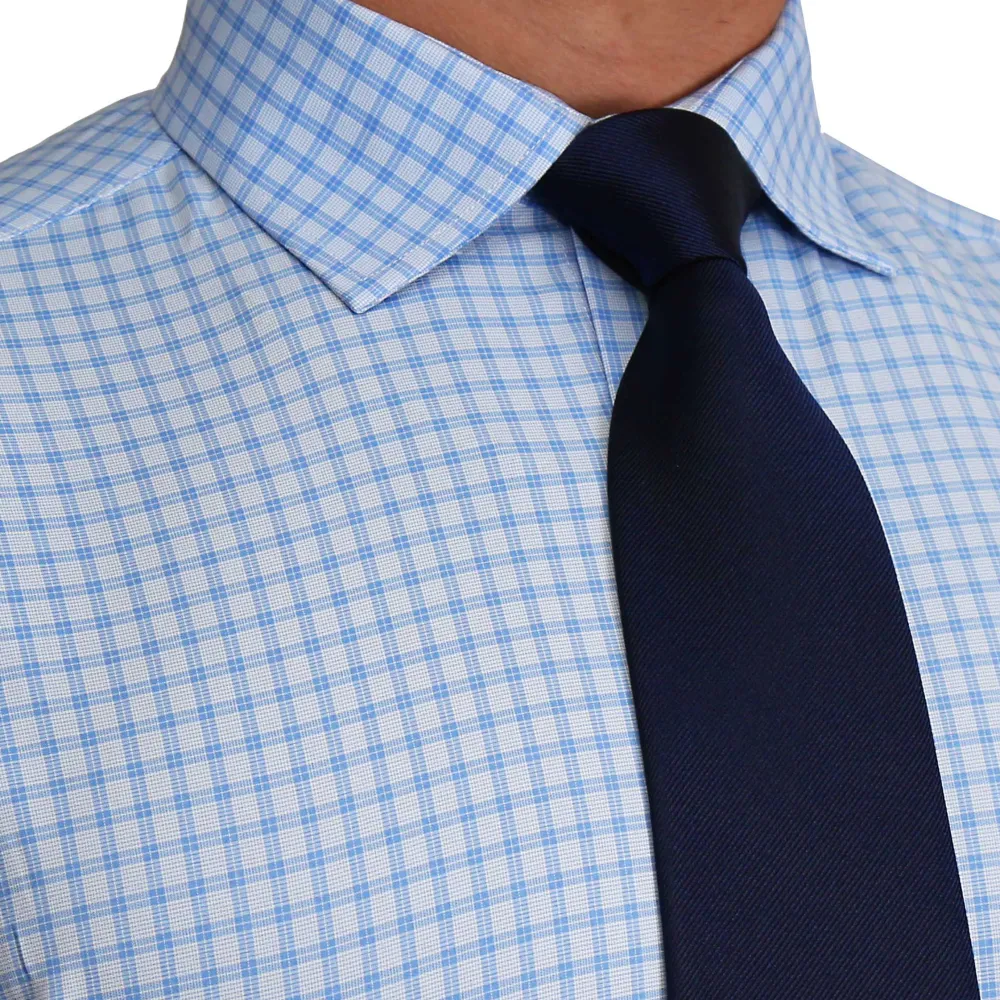State and Liberty "The Declan" Blue Cross Stitch| Dress Shirts