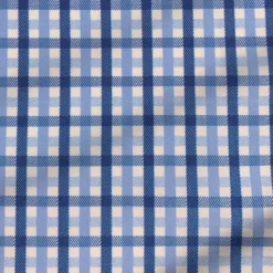 State and Liberty "The Emmett" Light Blue, White & Navy Mid Check| Dress Shirts