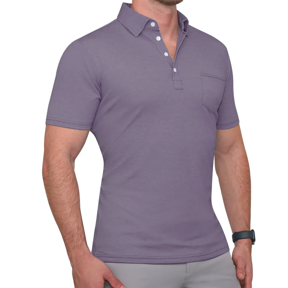 State and Liberty "The Ezra" Pique Polo| Short Sleeve Button Downs|Polos