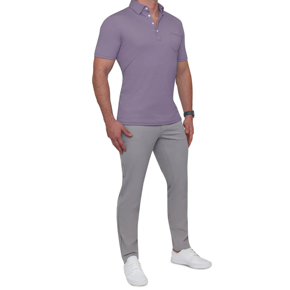 State and Liberty "The Ezra" Pique Polo| Short Sleeve Button Downs|Polos
