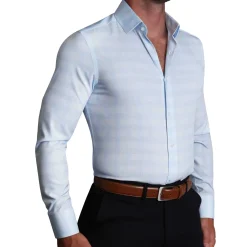 State and Liberty "The Flynn" Light Blue & White Plaid| Dress Shirts