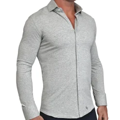 State and Liberty "The Fowler" Grey Casual Button Down| Casual Long Sleeves|Long Sleeve Button Downs