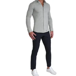 State and Liberty "The Fowler" Grey Casual Button Down| Casual Long Sleeves|Long Sleeve Button Downs