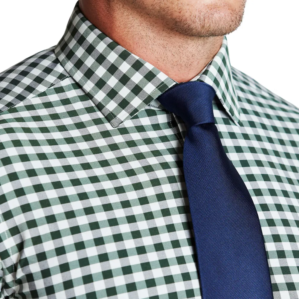 State and Liberty "The Fuller" Forest Green and Black Check| Dress Shirts