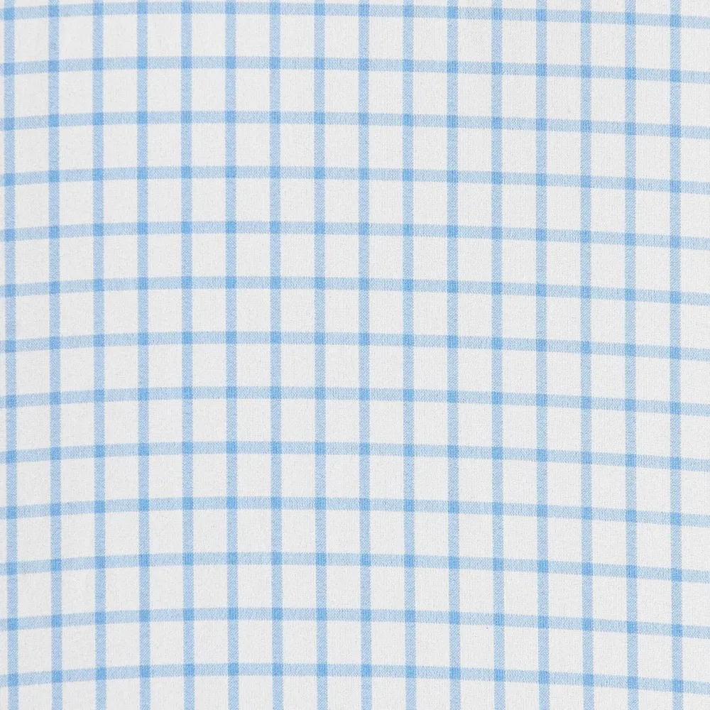 State and Liberty "The George" Light Blue Windowpane| Dress Shirts