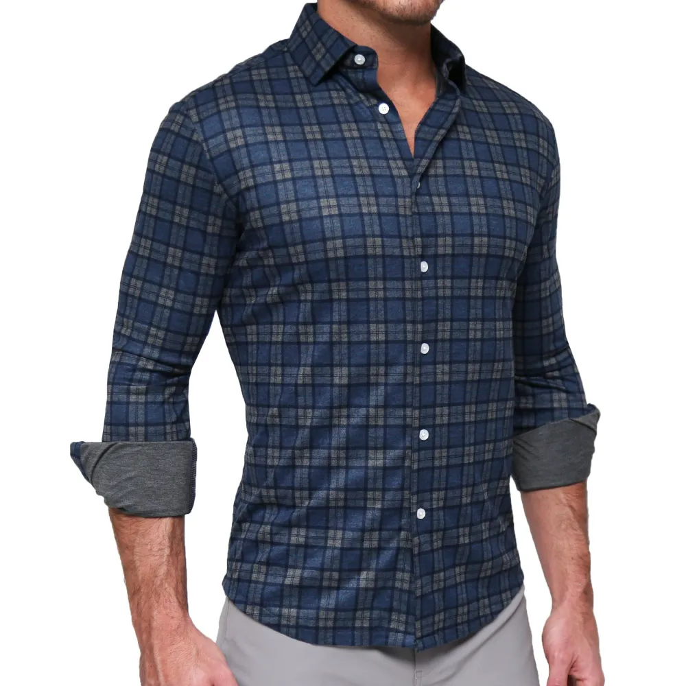 State and Liberty "The Gregory" Blue, Tan, & Teal Plaid Button Down| Casual Long Sleeves|Long Sleeve Button Downs