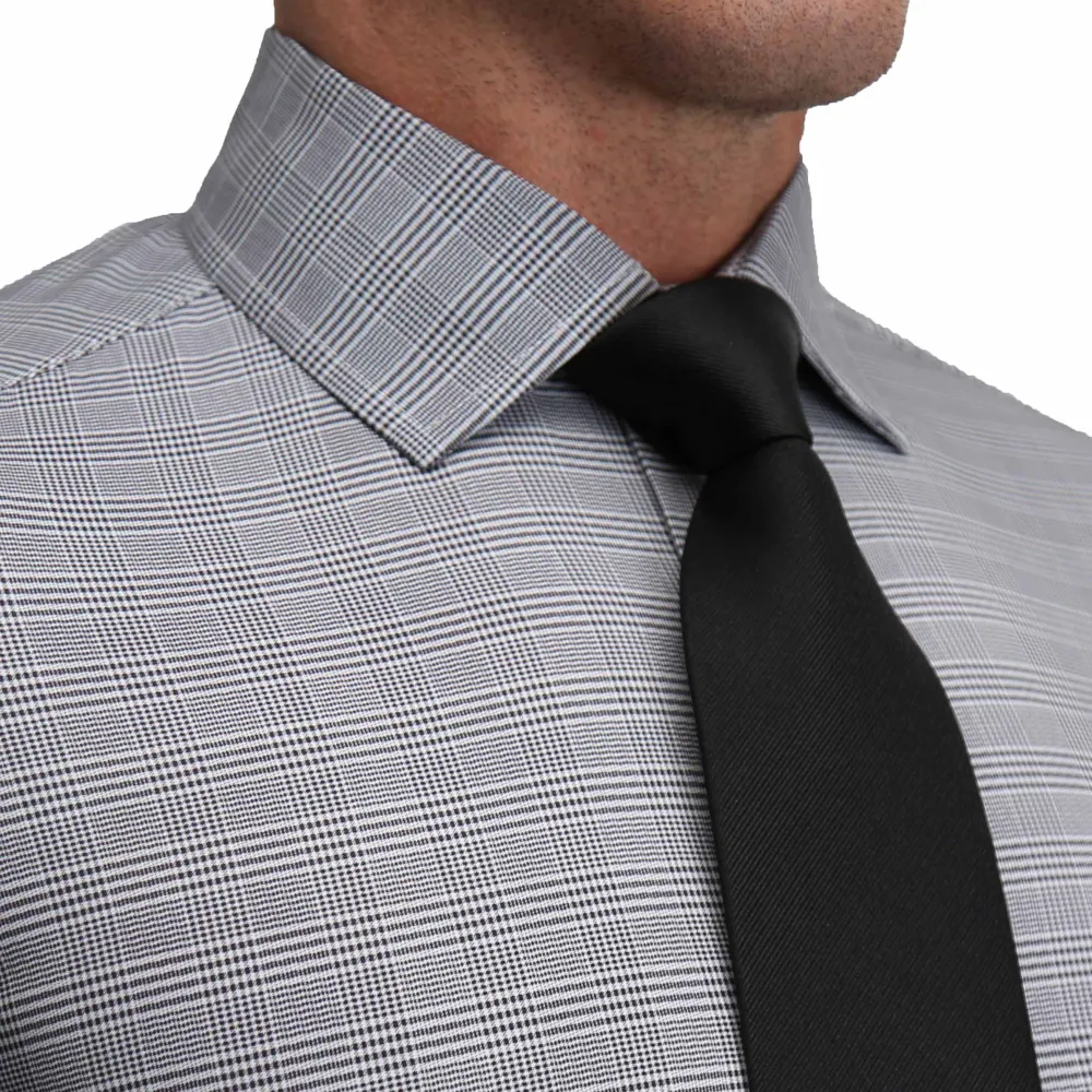 State and Liberty "The Gunnar" Grey and Black Plaid| Dress Shirts