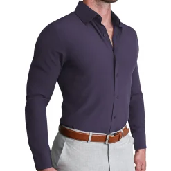 State and Liberty "The Hawkeye" Solid Plum| Dress Shirts