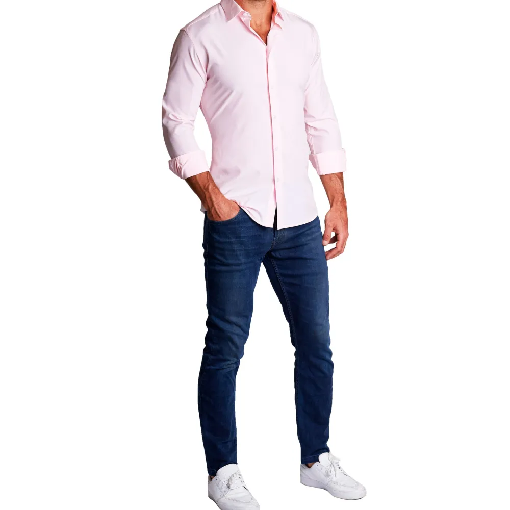 State and Liberty "The Herbert" Solid Pink| Dress Shirts