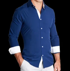 State and Liberty "The Howard" Limited Edition: Navy with White Accents| Dress Shirts