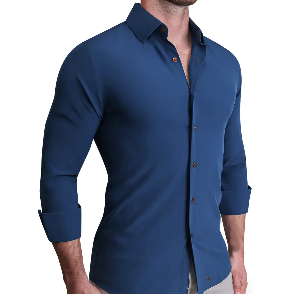 State and Liberty "The Howard" Solid Navy| Dress Shirts