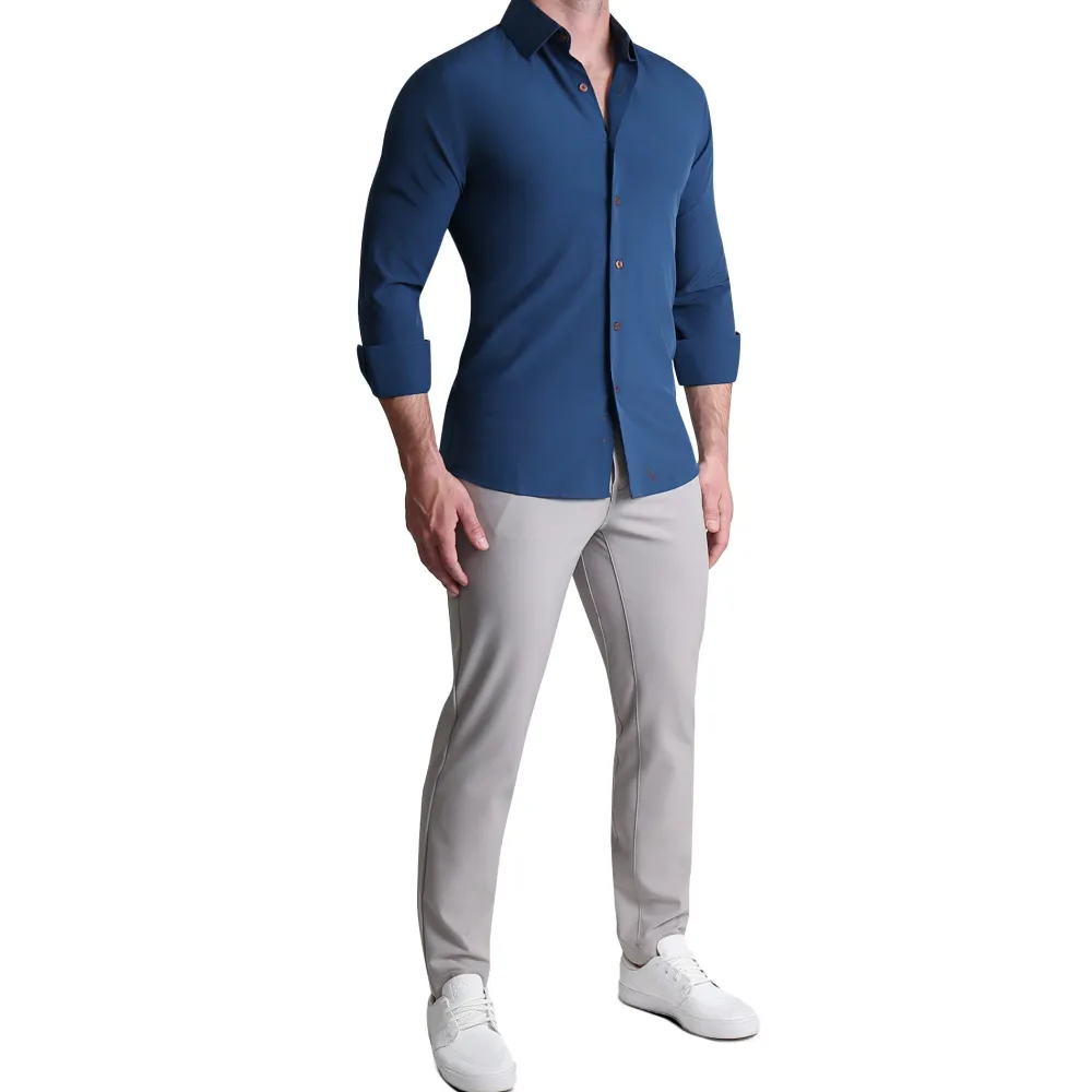 State and Liberty "The Howard" Solid Navy| Dress Shirts