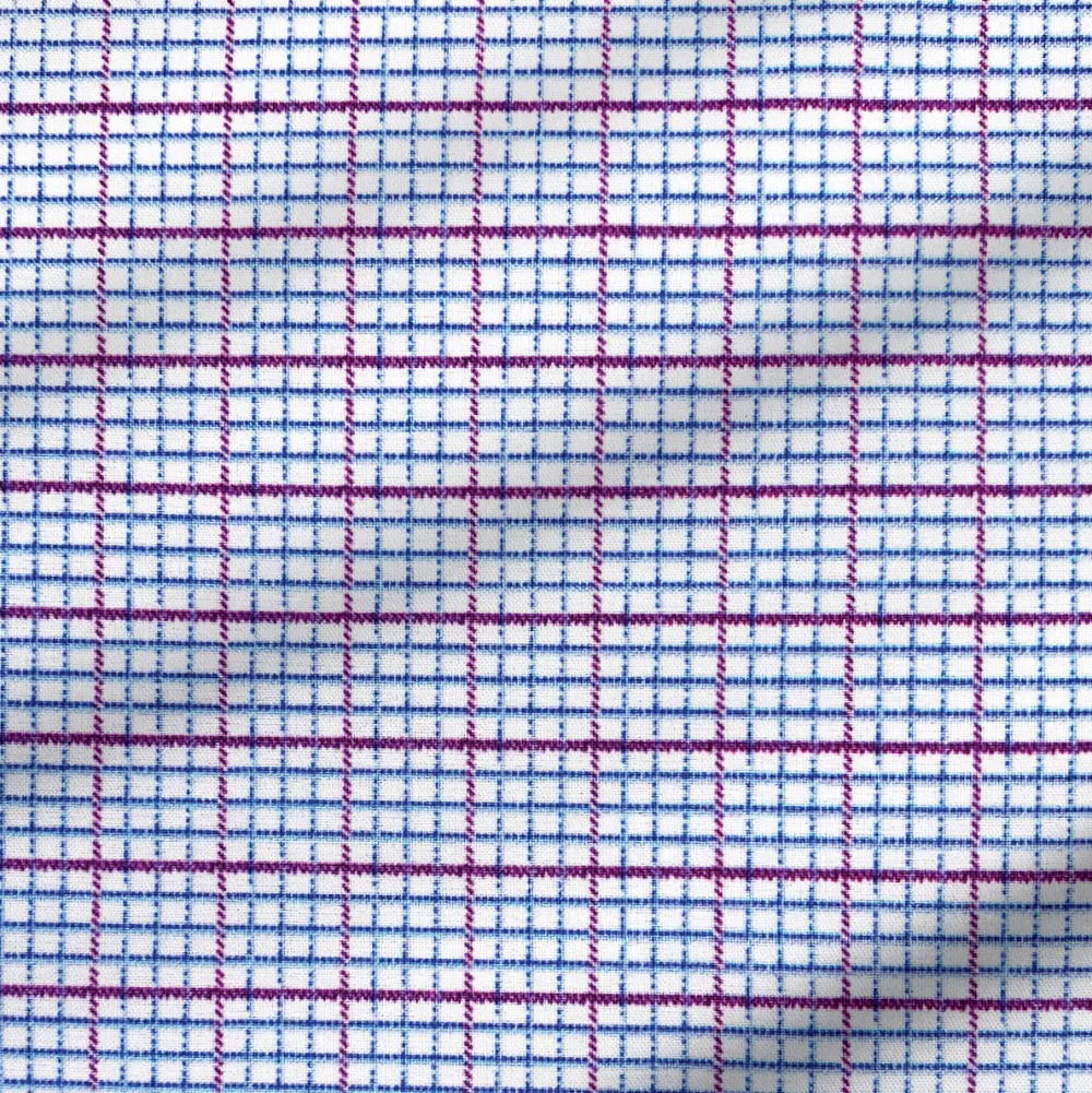 State and Liberty ''The Ivaan" Blue & Purple Double Grid| Dress Shirts