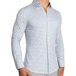 State and Liberty "The Jones" Sport Shirt - White & Grey Check| Casual Long Sleeves|Long Sleeve Button Downs