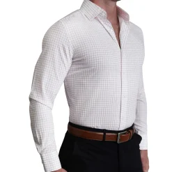 State and Liberty "The Julius" Maroon Windowpane| Dress Shirts