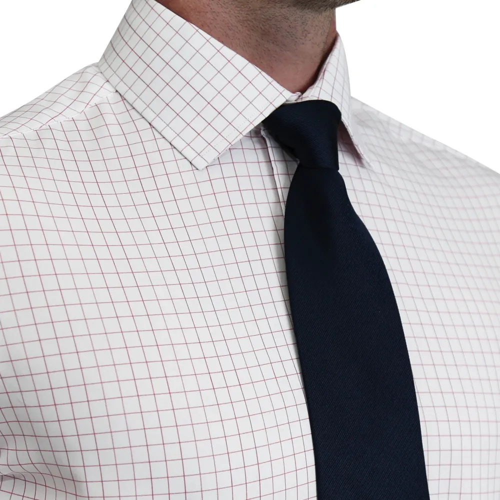 State and Liberty "The Julius" Maroon Windowpane| Dress Shirts