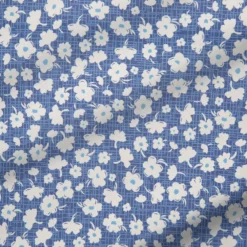 State and Liberty "The Ken" White & Light Blue Floral Print Polo| Short Sleeve Button Downs|Polos