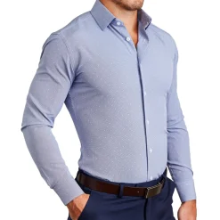 State and Liberty "The Lambert" Blue with White Dots| Dress Shirts