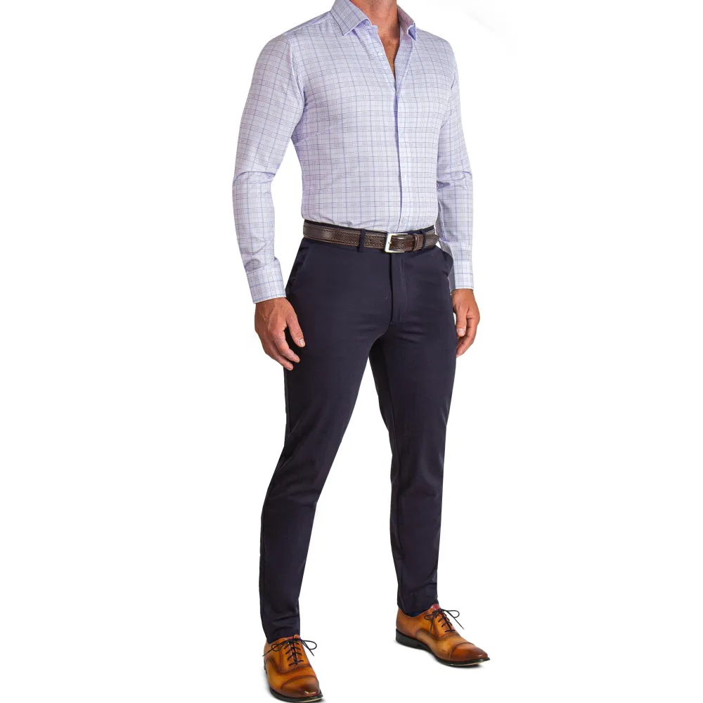 State and Liberty "The Lavender" Light & Dark Purple Plaid| Dress Shirts