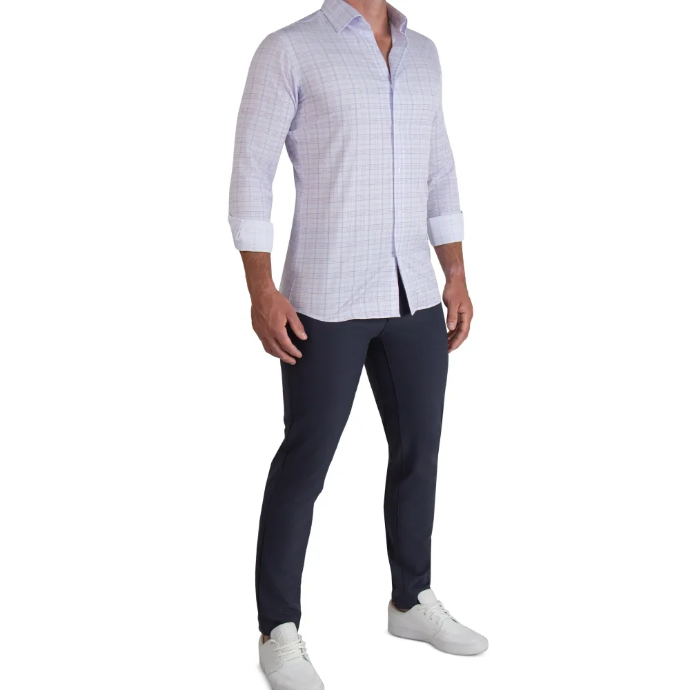 State and Liberty "The Lavender" Light & Dark Purple Plaid| Dress Shirts