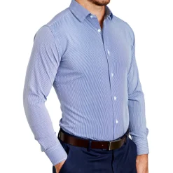 State and Liberty "The Marshall" Blue Pinstripe| Dress Shirts