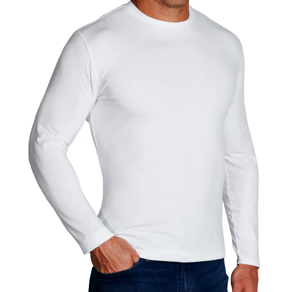 State and Liberty "The Middletown" White Long Sleeve Crewneck| Casual Long Sleeves