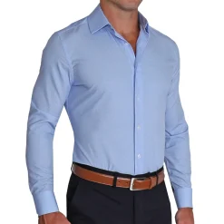 State and Liberty "The Morrison" Blue & White Mini Pattern| Dress Shirts