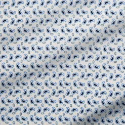 State and Liberty "The Nantucket" White & Light Blue Paisley Polo| Short Sleeve Button Downs|Polos